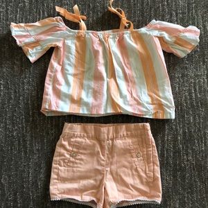 Janie and jack shirt and shorts